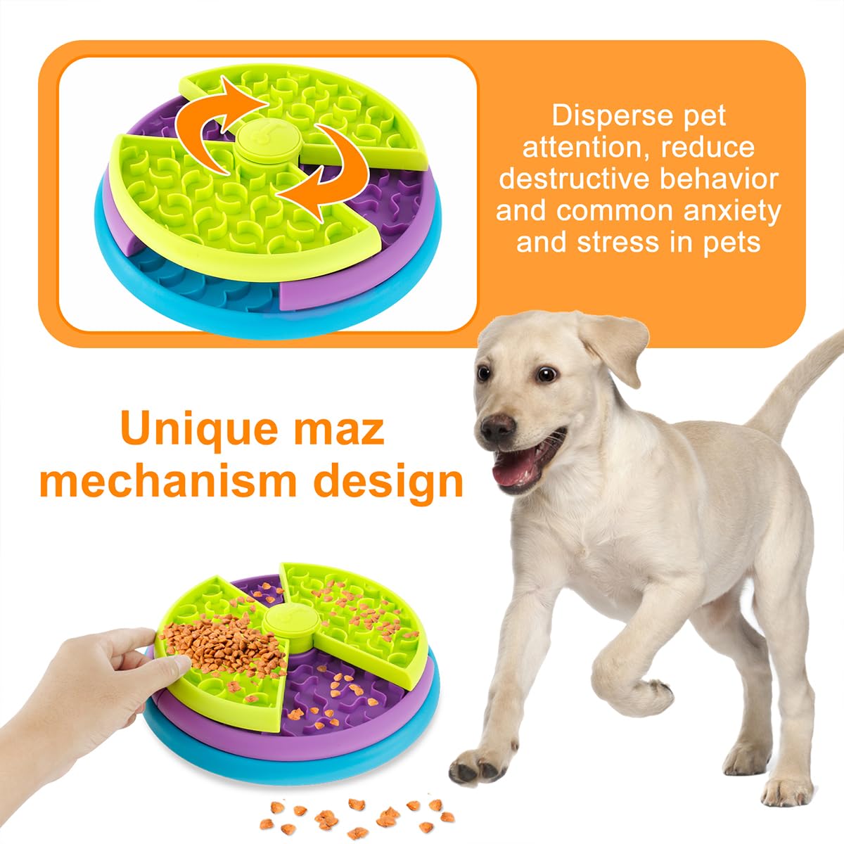 3-in-1 Puzzle Feeder size