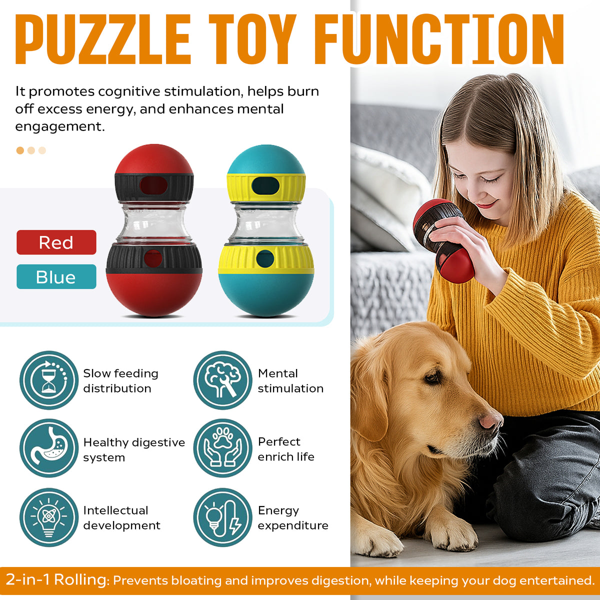 Treat Tumble Ball features