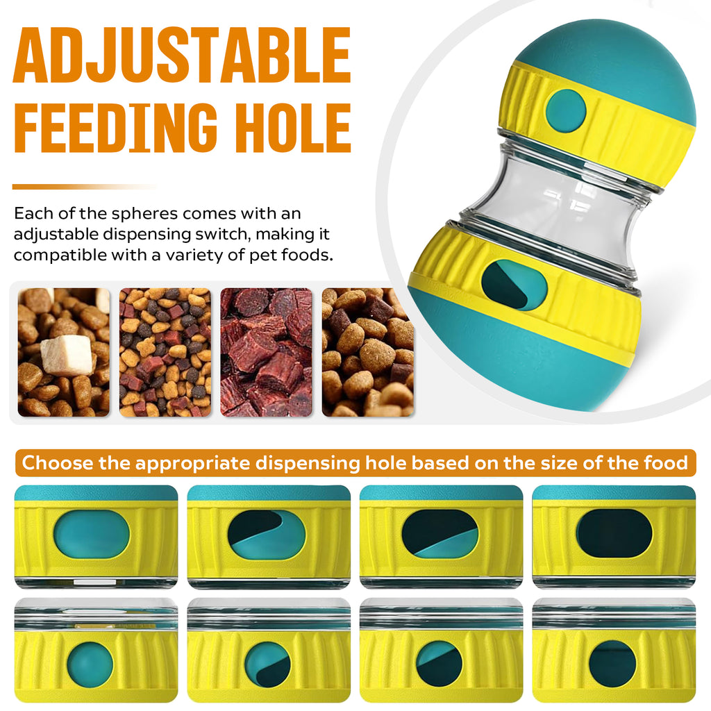 Treat Tumble Ball adjustable opening